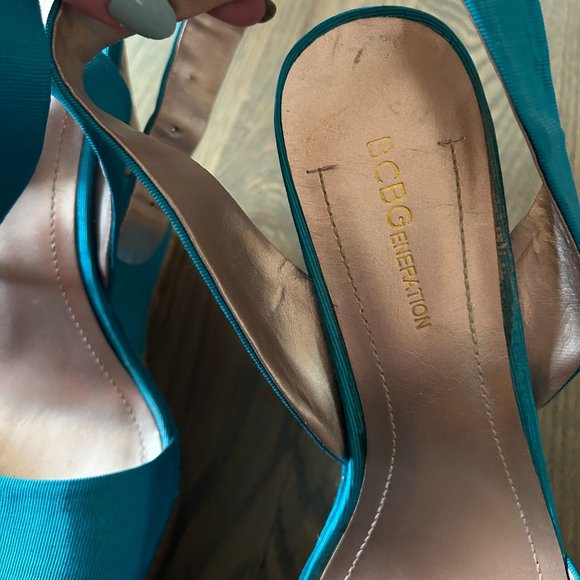 BCBGeneration Blue Wedges - Picture 7 of 8